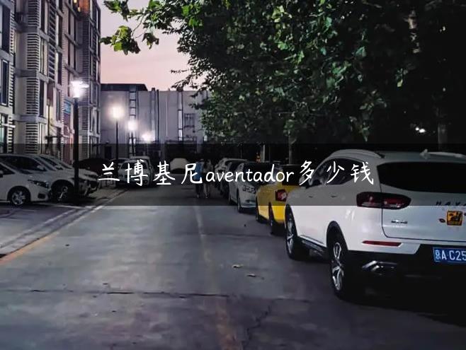 兰博基尼aventador多少钱