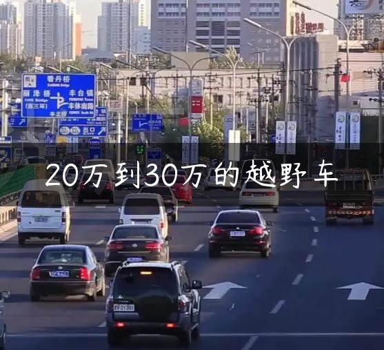 20万到30万的越野车