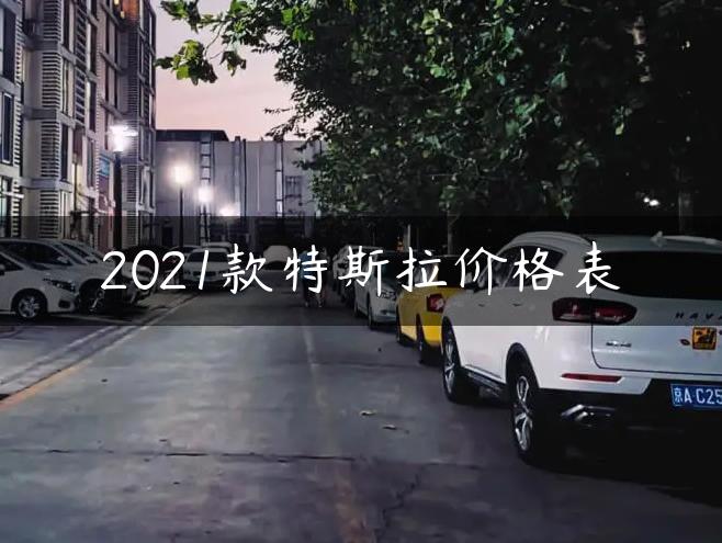 2021款特斯拉价格表