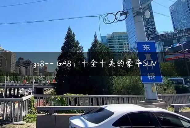 ga8– GA8：十全十美的豪华SUV