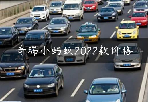 奇瑞小蚂蚁2022款价格