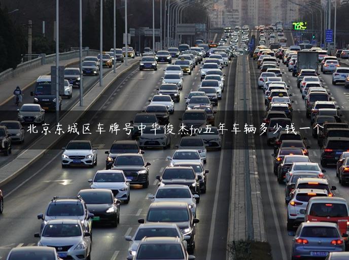 北京东城区车牌号中华俊杰frv五年车辆多少钱一个