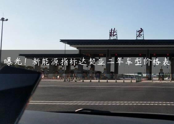 曝光！新能源指标达契亚二年车型价格表