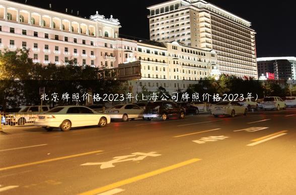 北京牌照价格2023年(上海公司牌照价格2023年)