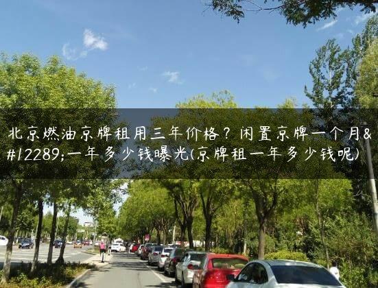 北京燃油京牌租用三年价格？闲置京牌一个月、一年多少钱曝光(京牌租一年多少钱呢)