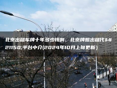 北京出租车牌十年多少钱啊、北京牌照出租代办平台中介(2024年10月上旬更新）