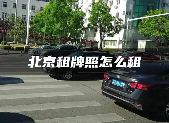 北京租牌照怎么租