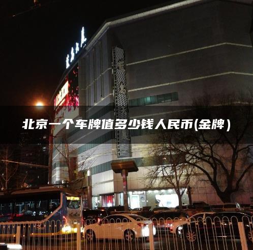 北京一个车牌值多少钱人民币(金牌）