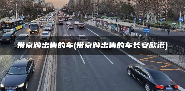 带京牌出售的车(带京牌出售的车长安欧诺)