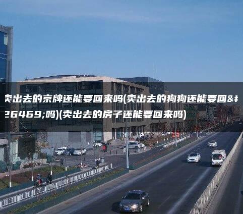 卖出去的京牌还能要回来吗(卖出去的狗狗还能要回来吗)(卖出去的房子还能要回来吗)