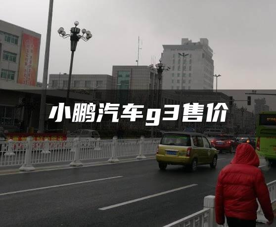 小鹏汽车g3售价