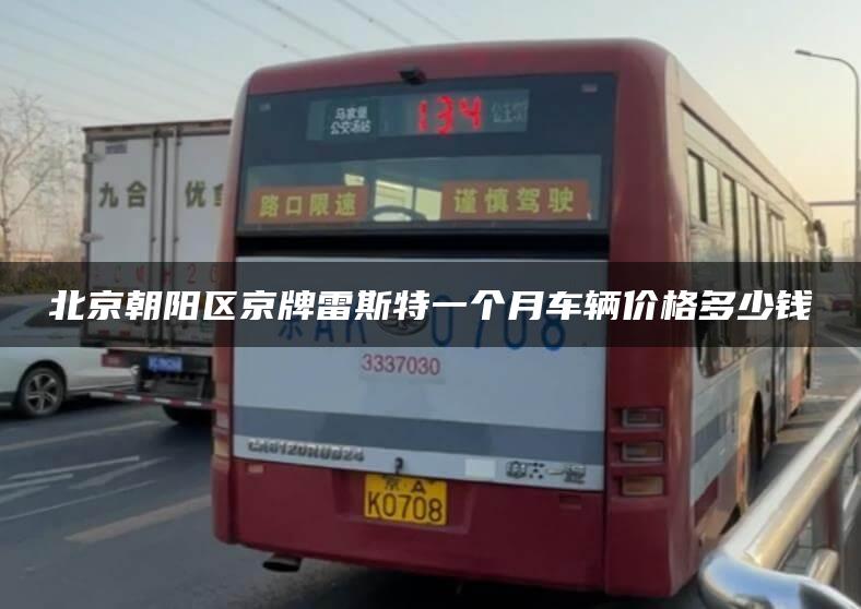 北京朝阳区京牌雷斯特一个月车辆价格多少钱
