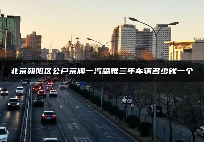 北京朝阳区公户京牌一汽森雅三年车辆多少钱一个