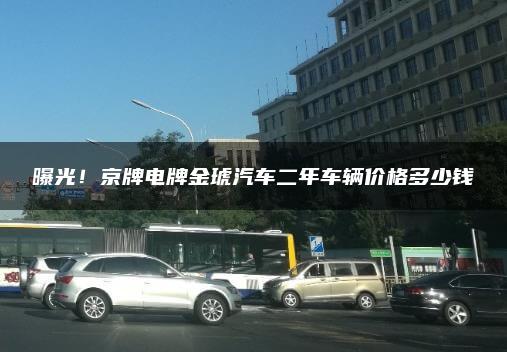 曝光！京牌电牌金琥汽车二年车辆价格多少钱