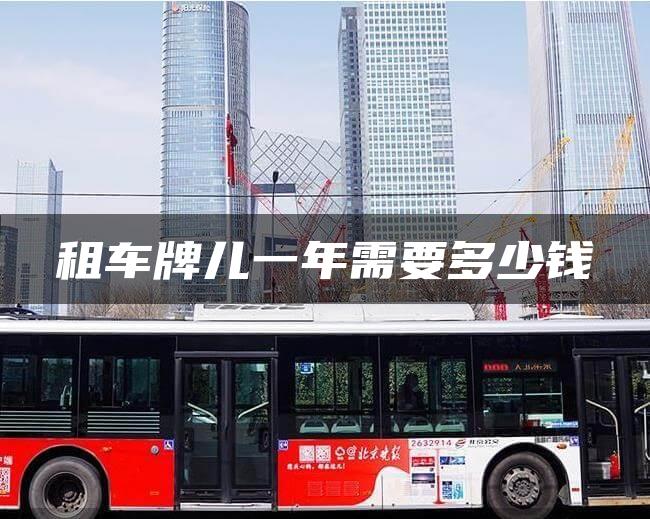 租车牌儿一年需要多少钱