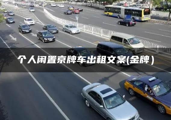 个人闲置京牌车出租文案(金牌）