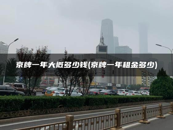 京牌一年大概多少钱(京牌一年租金多少)