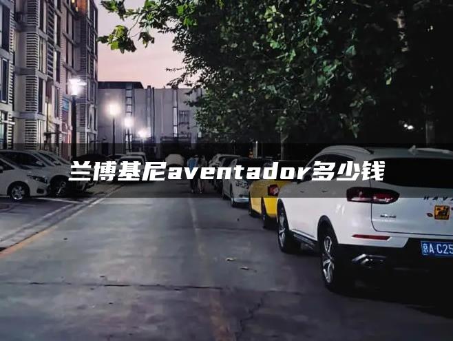 兰博基尼aventador多少钱