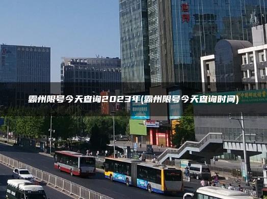 霸州限号今天查询2023年(霸州限号今天查询时间)