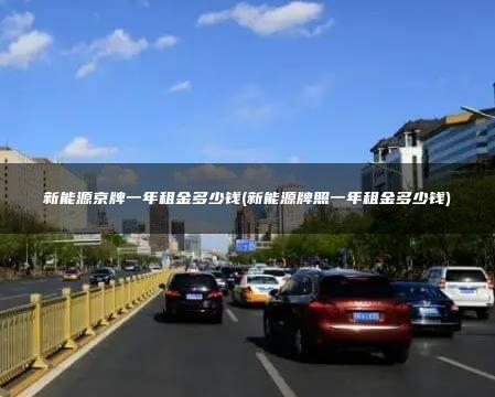 新能源京牌一年租金多少钱(新能源牌照一年租金多少钱)