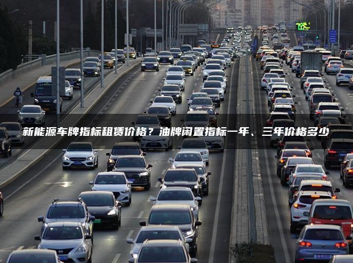 新能源车牌指标租赁价格？油牌闲置指标一年、三年价格多少
