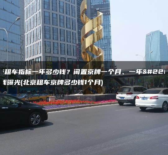 北京租车指标一年多少钱？闲置京牌一个月、一年多少钱曝光(北京租车京牌多少钱1个月)