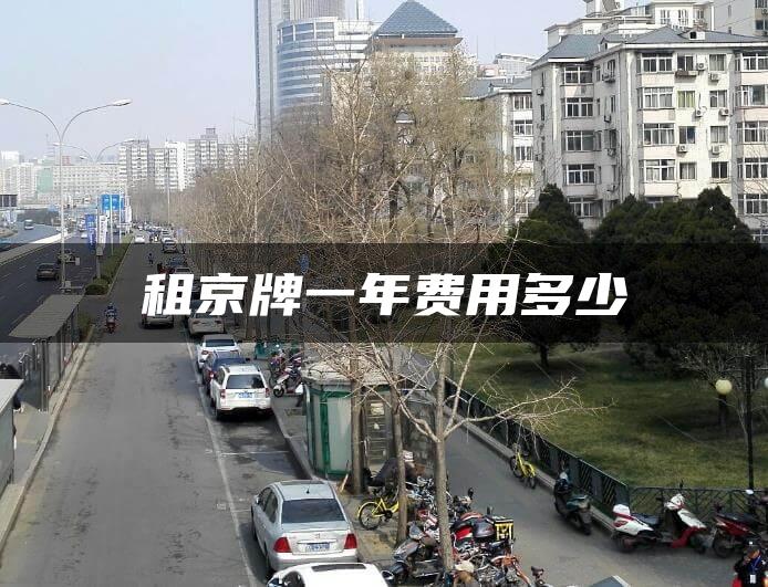 租京牌一年费用多少