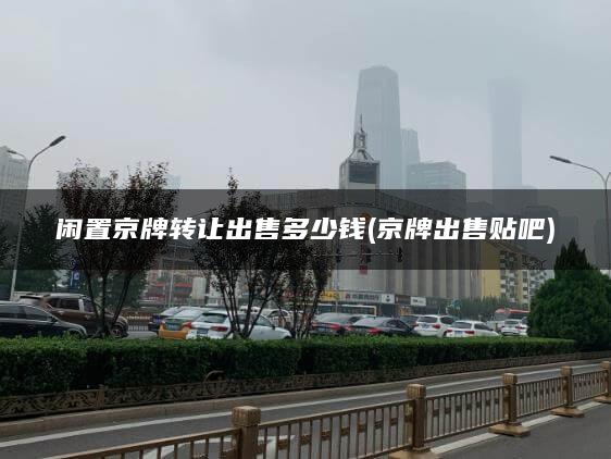 闲置京牌转让出售多少钱(京牌出售贴吧)