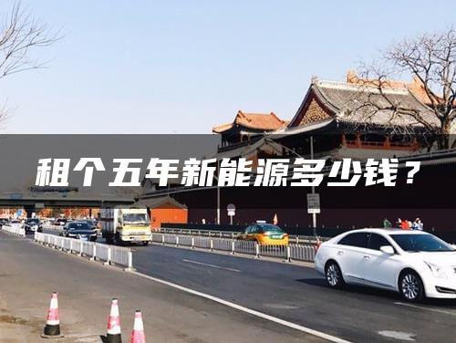 租个五年新能源多少钱？