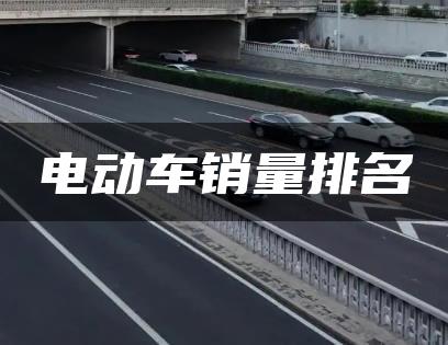 电动车销量排名