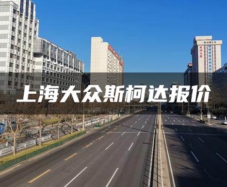 上海大众斯柯达报价