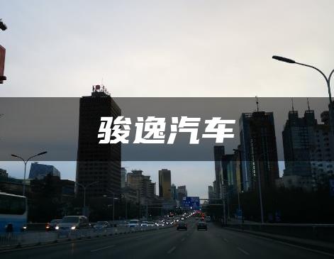 骏逸汽车