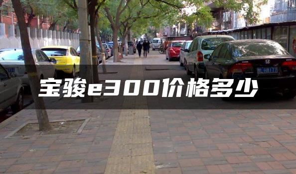 宝骏e300价格多少