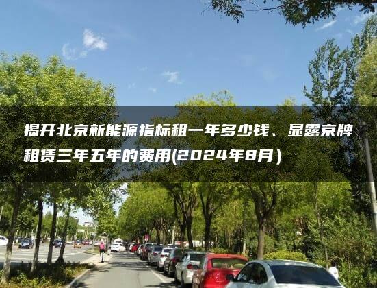 揭开北京新能源指标租一年多少钱、显露京牌租赁三年五年的费用(2024年8月）