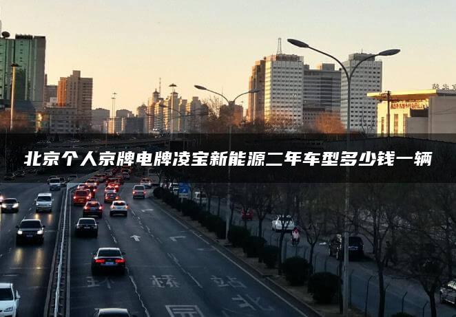 北京个人京牌电牌凌宝新能源二年车型多少钱一辆