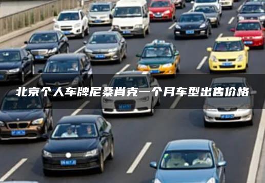 北京个人车牌尼桑肖克一个月车型出售价格