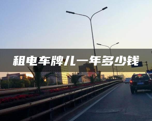 租电车牌儿一年多少钱