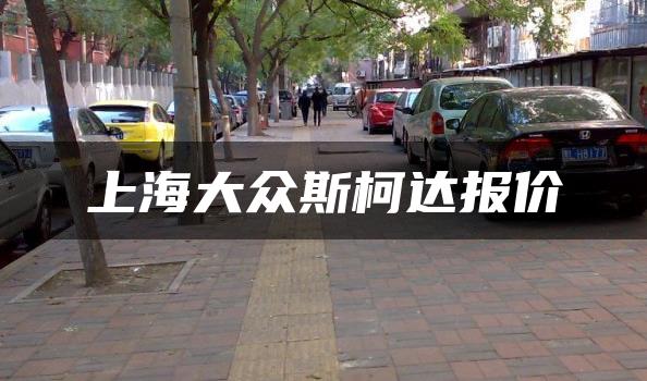 上海大众斯柯达报价