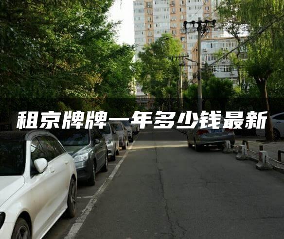 租京牌牌一年多少钱最新