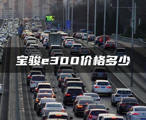 宝骏e300价格多少