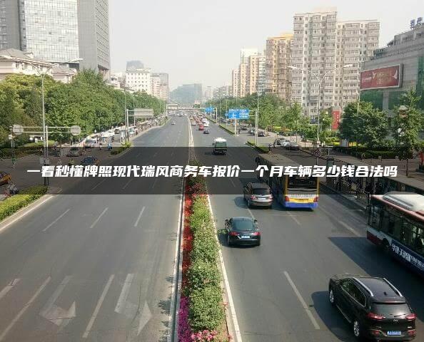 一看秒懂牌照现代瑞风商务车报价一个月车辆多少钱合法吗
