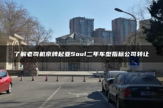 了解老司机京牌起亚Soul二年车型指标公司转让