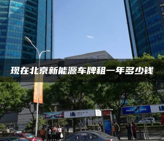 现在北京新能源车牌租一年多少钱