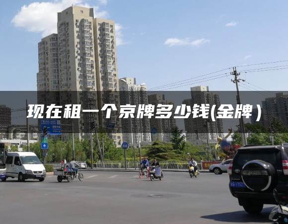 现在租一个京牌多少钱(金牌）
